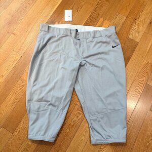 Nike Vapor Select 3/4 Length Softball Pants Womens Grey 3XL AV6718-052 NWT